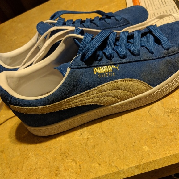 Puma blue Suede shoes 11.5 - Picture 3 of 3